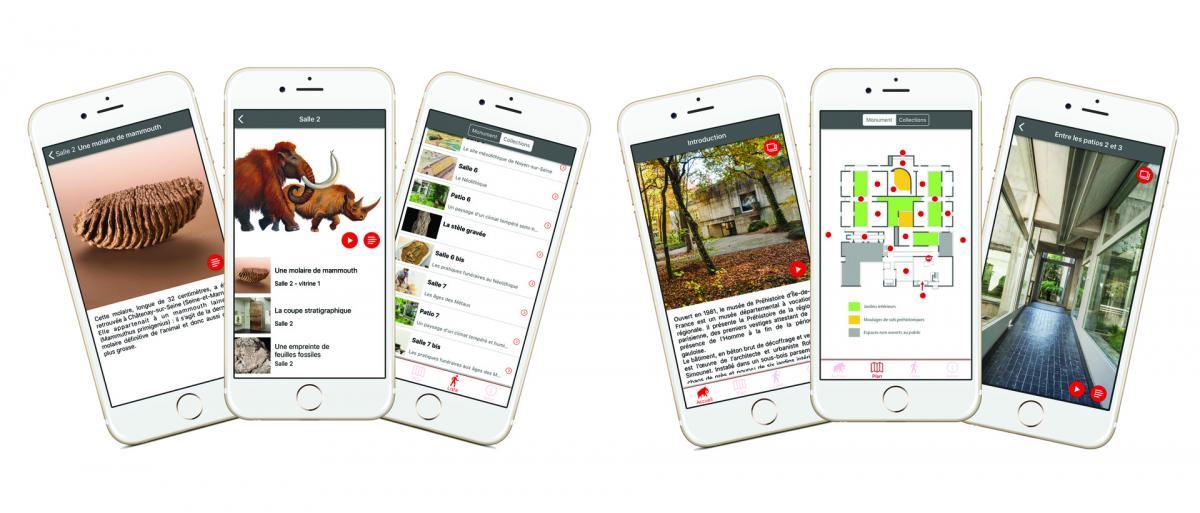 Application mobile de visite du musée.
