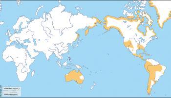 Carte du monde représentant les régions où le propulseur a été utilisé